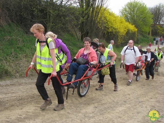 randonnée sportive avec joëlettes, Eghezée, 2014